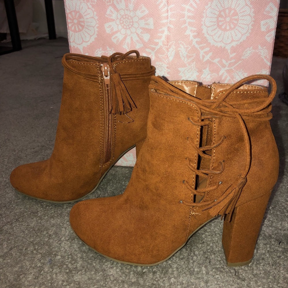 Brown booties!